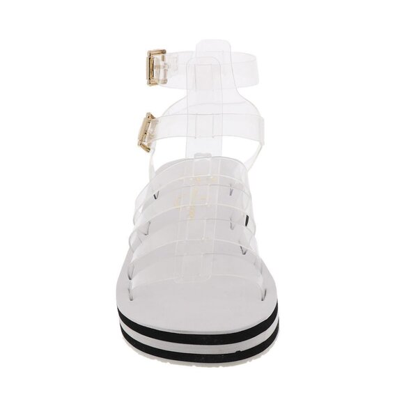 NEW JESSICA SIMPSON Bimala Platform Sandals Black/clear - Picture 8 of 8